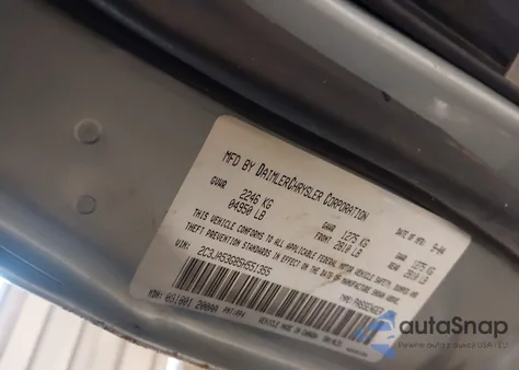 2005 Chrysler 300 Touring from USA, damaged, VIN 2C3JA53G85H551355